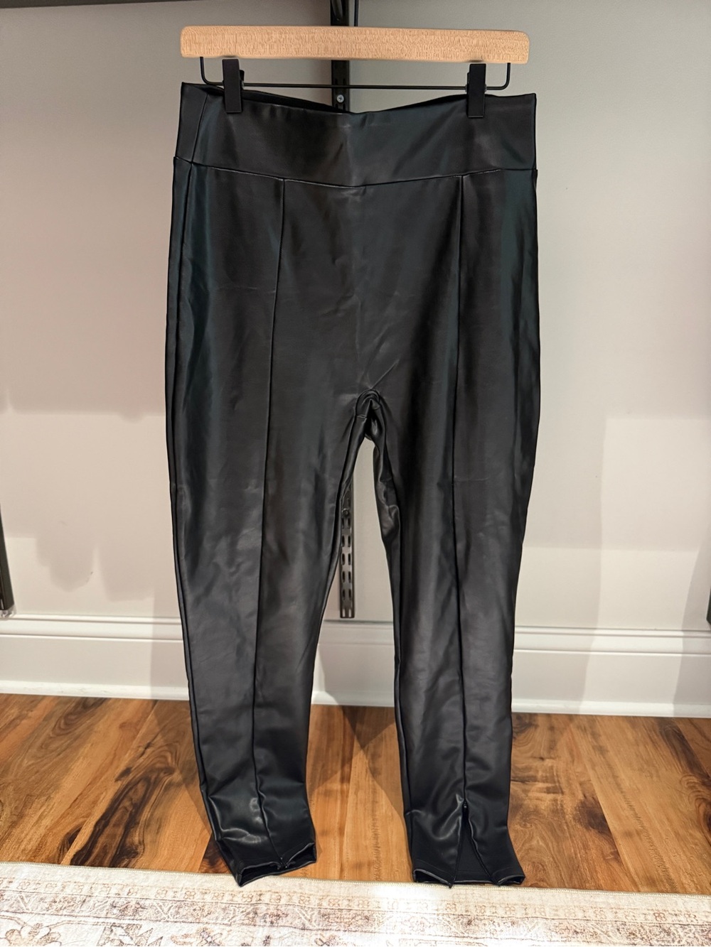 Abercrombie & Fitch Black Faux Leather Leggings
